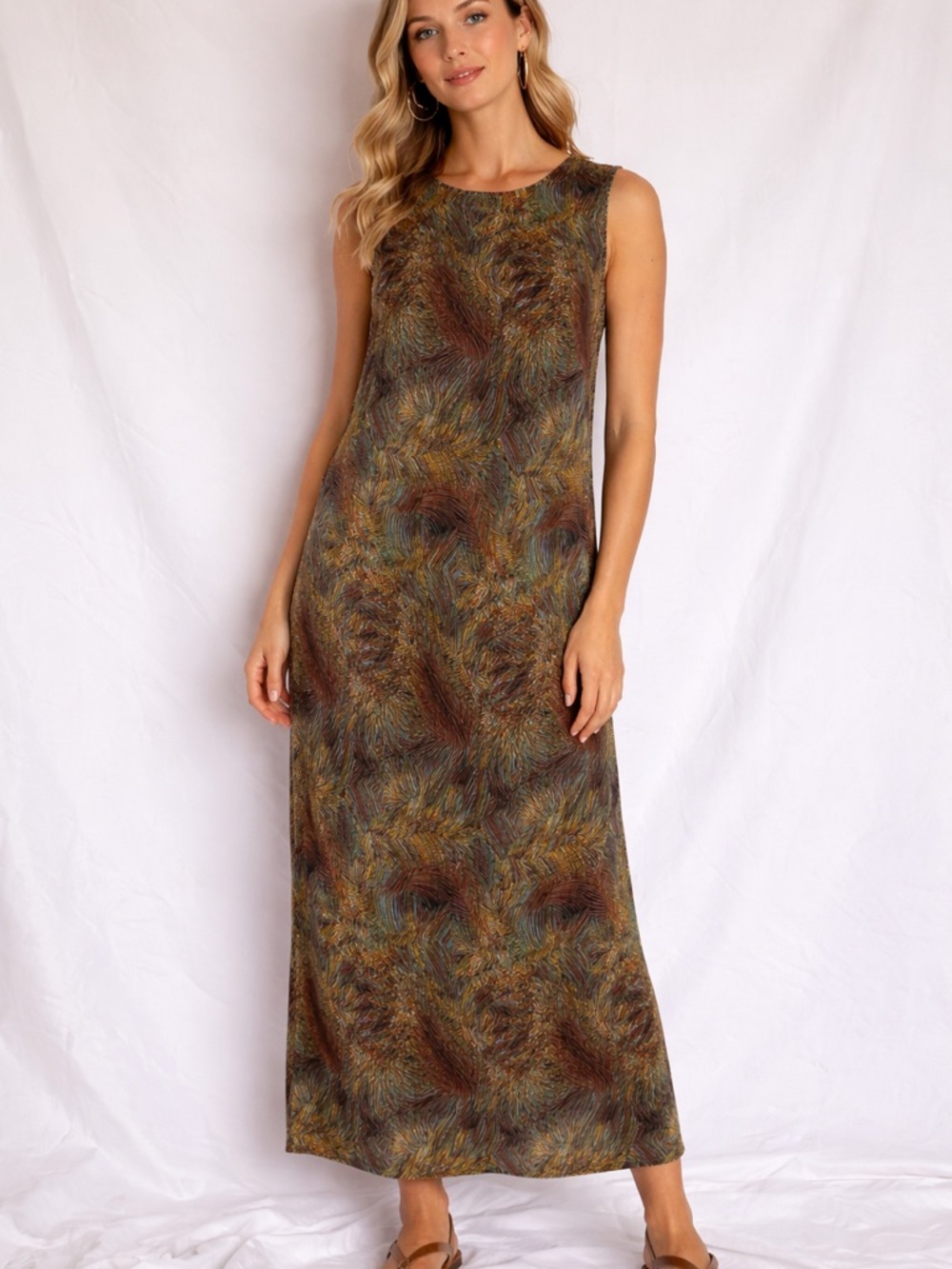 Connected Apparel Ribbed Dress – Flattering Stretch Knit. PTP 24